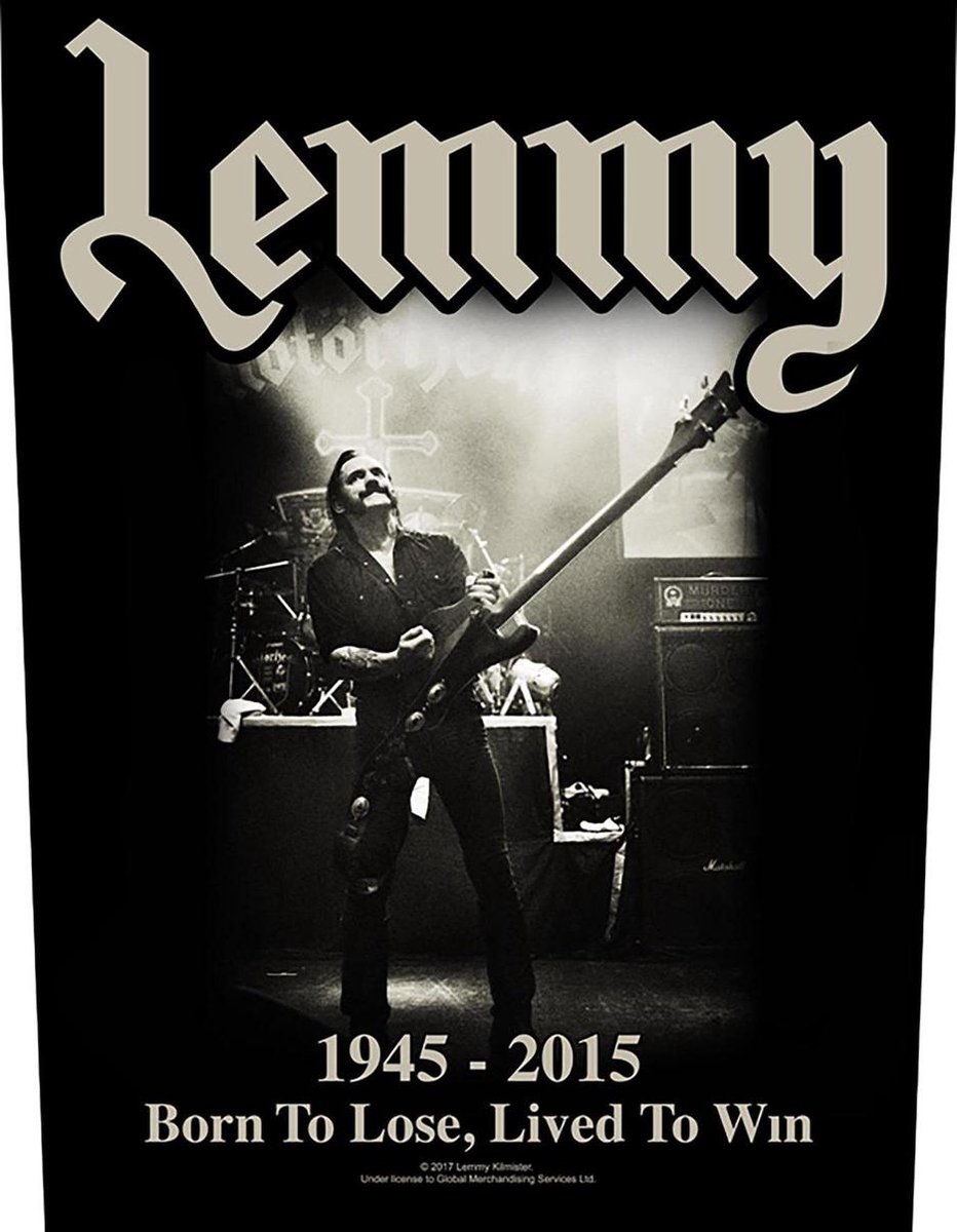 Motorhead | Lemmy Lived To Win | Grote rugpatch